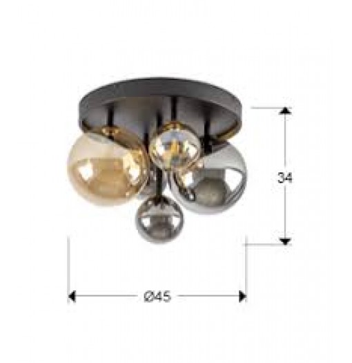 PLAFONIERA DARK 439244